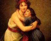 路易斯伊 丽莎白 维热 勒 布伦 : Madame Vigee-Le Brun and her daughter